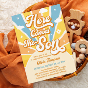 Här kommer inbjudan till Son Baby Shower