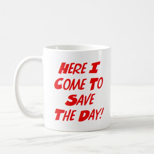 här kommer jag kaffemugg (Vänster)