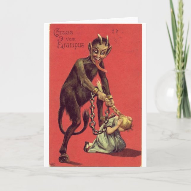 Här kommer Krampus! 2 Helgkort (Framsida)