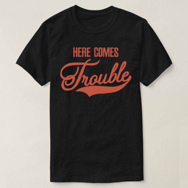 Här kommer problem t shirt (Design framsida)