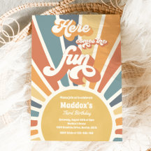 Här kommer Roligten Boho Sunshine-Födelsedagsfeste