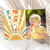 Här kommer Roligten Retro Boho Hippie Boy Birthday