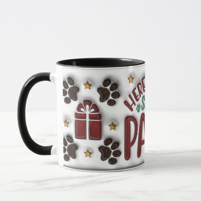 Här Kommer Santa Paws Mugg (Vänster)