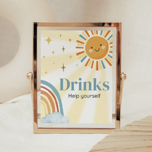 Här kommer skannrarna Son Retro Baby Shower Poster