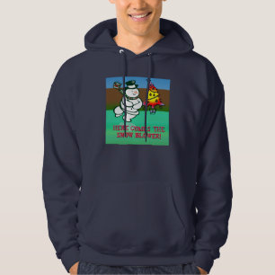 Här kommer snöblåsaren, jul som humorn utrustar munkjacka