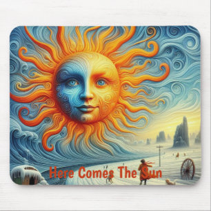 Här kommer Sol - AI Art Print Musmatta