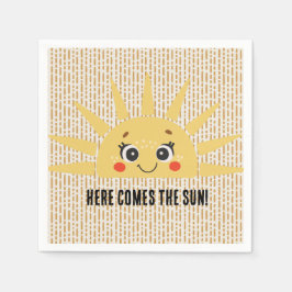 Här kommer sol Baby Shower Pappersservett
