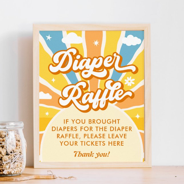 Här kommer Sol babystövel i reglaget Raffle Game Poster (Skapare uppladdad)