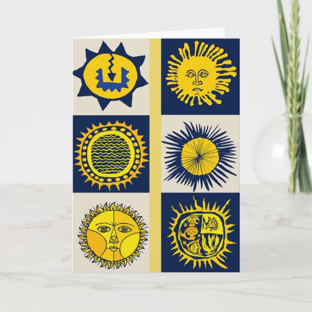 Här kommer Sol - Del Sol Firande Kort (Framsida)