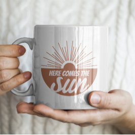 Här kommer sol kaffemugg