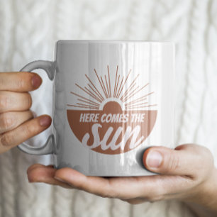 Här kommer sol kaffemugg