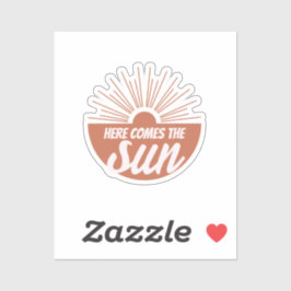 Här kommer sol klistermärken