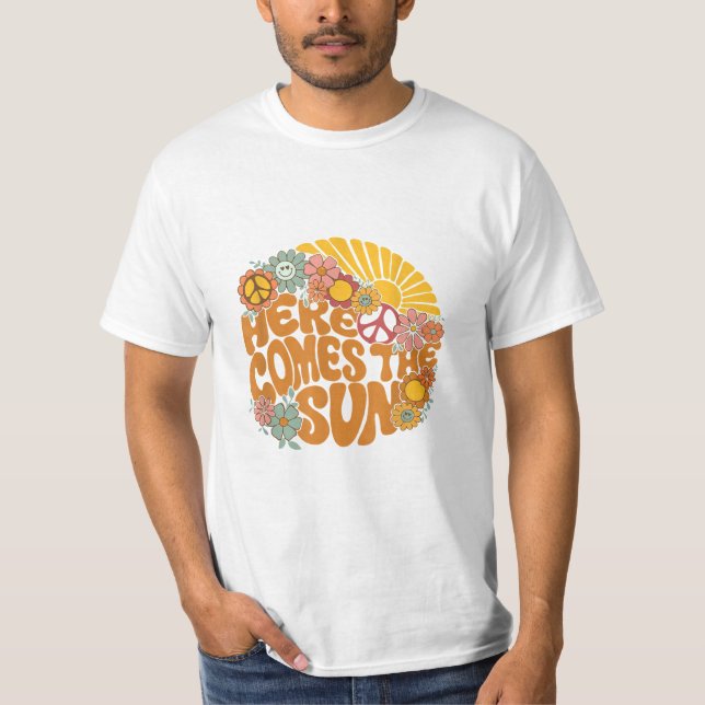 Här kommer Sol Manar Kvinnor Småbarn Kids Baby T Shirt (Framsida)