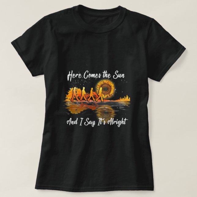 Här kommer Sol och jag säger att Guitar GR T Shirt (Design framsida)