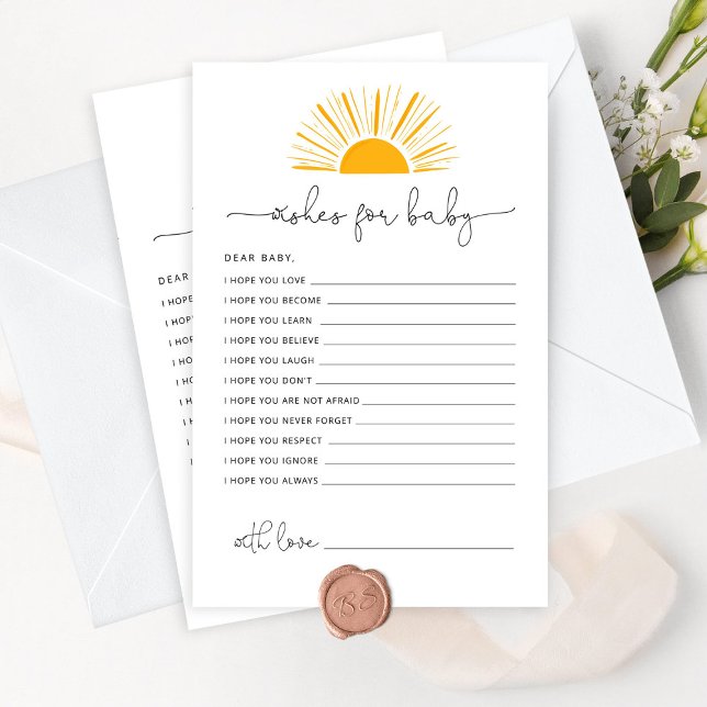 Här kommer sol önskemål för baby (Skapare uppladdad)