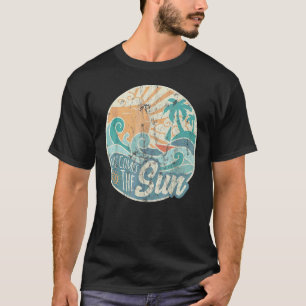 Här kommer Sol Retro 60-talets matade sommar T Shirt