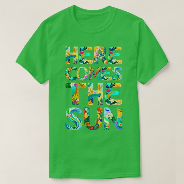 Här kommer sol t shirt (Design framsida)