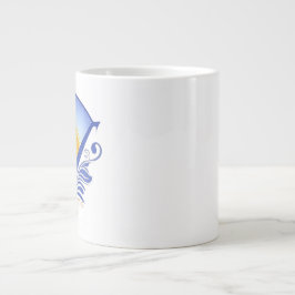 Här kommer Sol - Vibrant Sunrise-grafik Jumbo Mugg