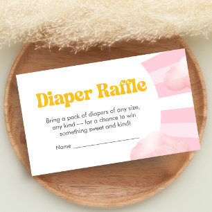 Här kommer solen Baby Shower Blöja Lotteri Tilläggskort