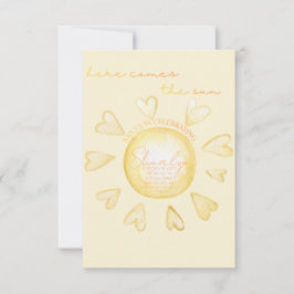 Här kommer solen Baby Shower Inbjudan