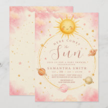 Här Kommer Solen Babyflicka Shower