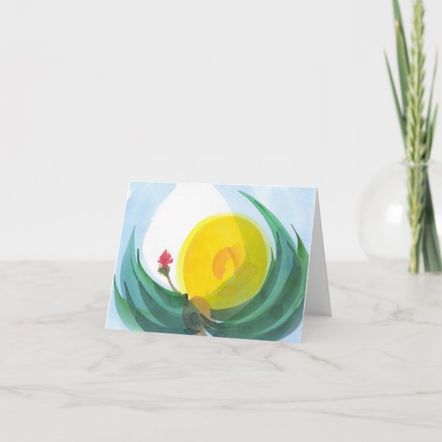 Här kommer solen, nr. 2, Notecard som är liten Kort (Framsida)