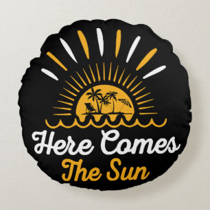 Här kommer solen rund kudde
