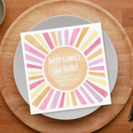 Här kommer solsken för sol-flickan. pappersservett