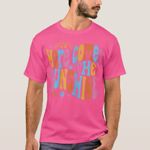 Här kommer solskenet Roligten Lycklig Sol sommaren T Shirt