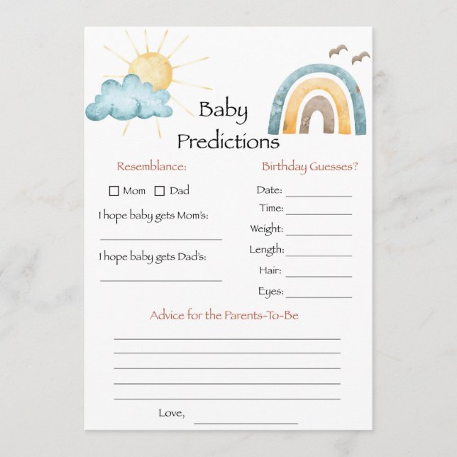 Här kommer Son Baby-predikationsspelet Inbjudningar (Framsida)