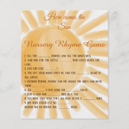 Här kommer Son Baby Shower Baby Nursery Rhyme Game