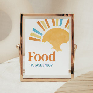 Här kommer Son Baby Shower Food Poster