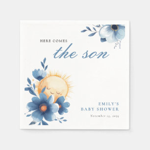 Här kommer Son Baby Shower Pappersservett