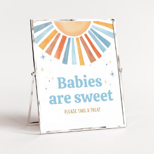 Här kommer Son Baby Shower Spädbarn är Sweet Poster