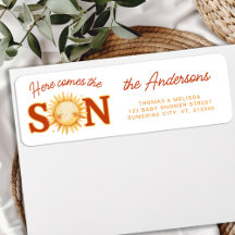 Här kommer SON Boho Baby Shower Returadress
