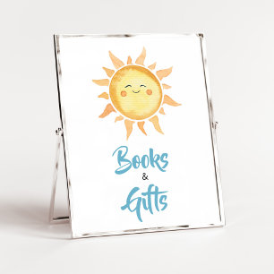 Här kommer Son Cute Sol Bokar och gåvor Poster