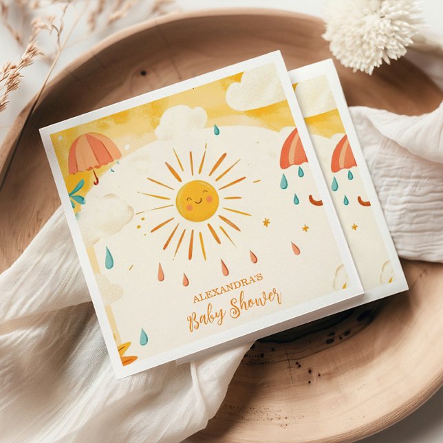 Här kommer Son Gult Sunshine Pappersservett (Skapare uppladdad)