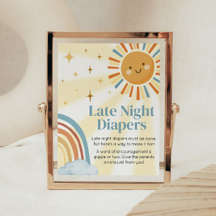 Här kommer Son Retro Late Night Diaper Poster