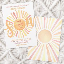 Här kommer Son Sol Baby Shower Inbjudningar