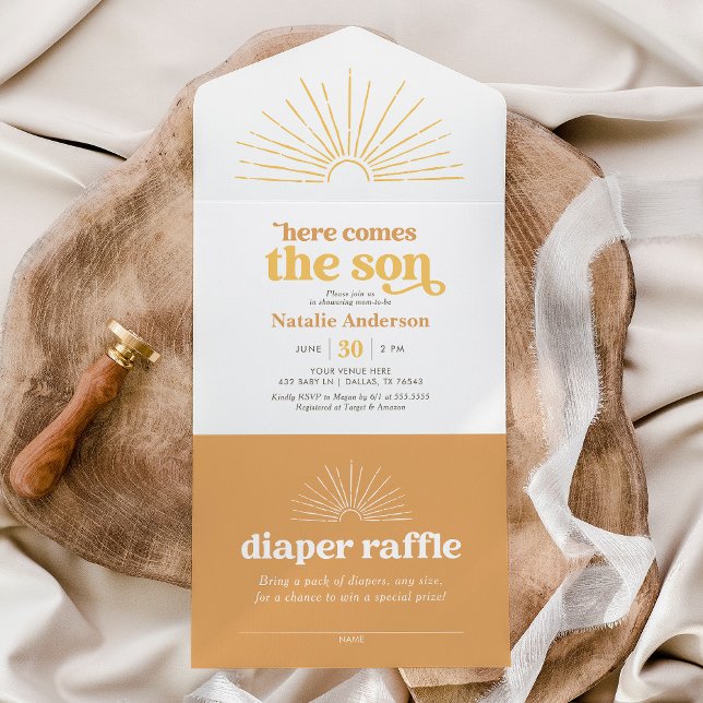 Här kommer Son Sunshine Baby Shower (Skapare uppladdad)