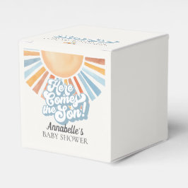 Här kommer Son Sunshine Boy Shower Favor Presentaskar