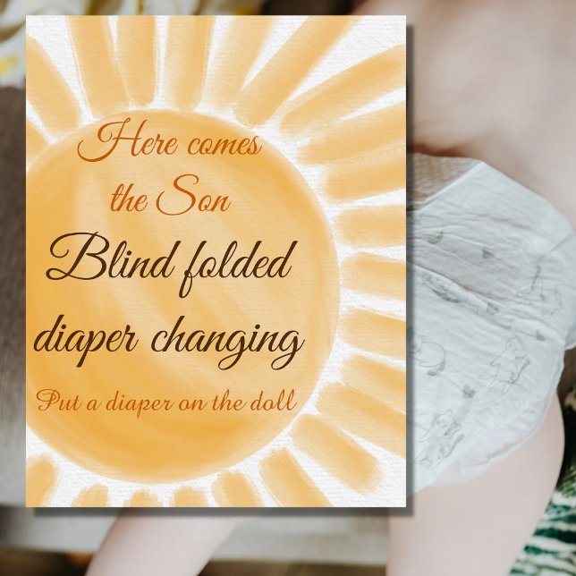Här kommer Son Sunshine Boy Shower Game Poster (Skapare uppladdad)