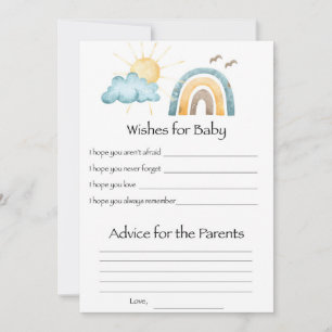 Här kommer sonen Baby önskar Aktivitetskort Inbjudningar