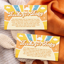 Här kommer sonen Baby Shower Böcker för bebis Tilläggskort