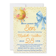 Här kommer sonen Baby Shower för pojke