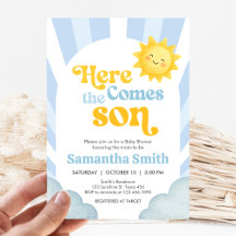 Här kommer sonen Baby Shower