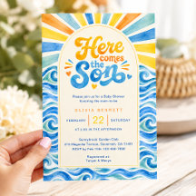 Här kommer sonen Baby Shower Kustsolsken