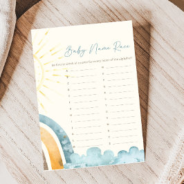 Här kommer sonen Baby Shower Namntävlingsspel