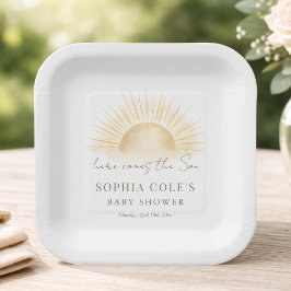 Här kommer sonen Baby Shower Party Servis