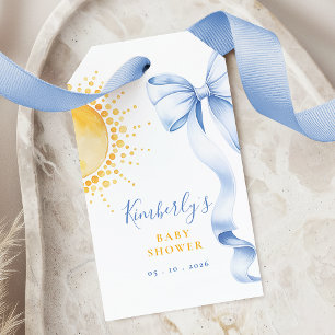 Här kommer sonen Baby Shower Presentkort Presentetikett